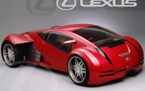 Красный Lexus