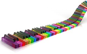 	  Colored keys