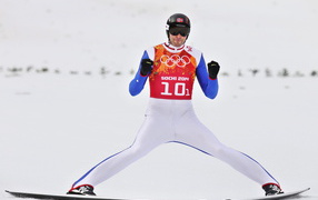 Bjorn Kircheisen German skier winner of the silver medal in Sochi