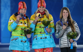 Немецкая саночница Татьяна Хюфнер на олимпиаде в Сочи