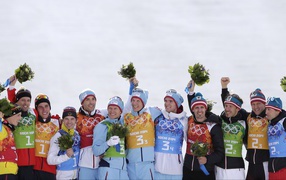 German skier Bjorn Kircheisen silver medal at the Olympic Games in Sochi 2014