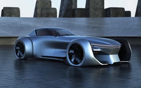 Silver Car Concept Donkervoort EVx Vision