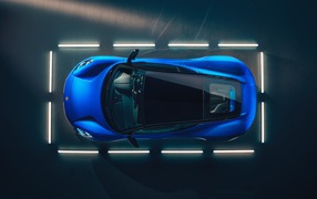 Top view of the 2021 Lotus Emira First Edition car