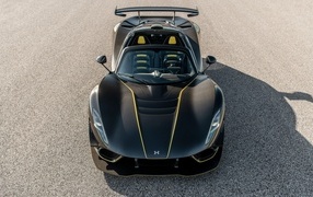 Top view of the 2023 Hennessey Venom F5 Revolution Roadster sports car