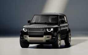 Black 2023 Land Rover Defender 110 Rugby World Cup SUV