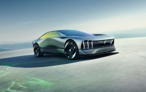 New Peugeot Inception Concept 2023 against the sky