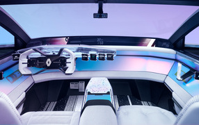 Stylish expensive car interior Renault Scénic Vision 2022
