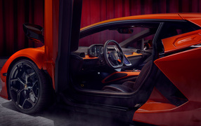 Open door in a Lamborghini Revuelto car