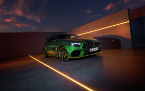 Expensive car Mercedes-AMG A 45 S 4MATIC+ Final Edition green