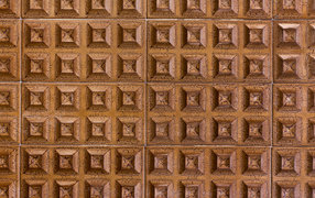 Brown vintage tiles for background