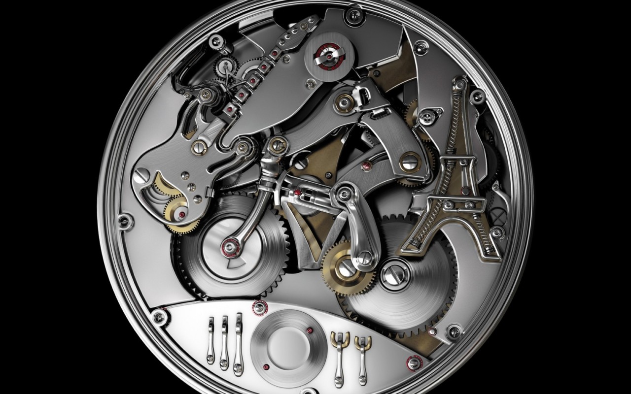 Previous, Creative Wallpaper - Clock mechanism wallpaper