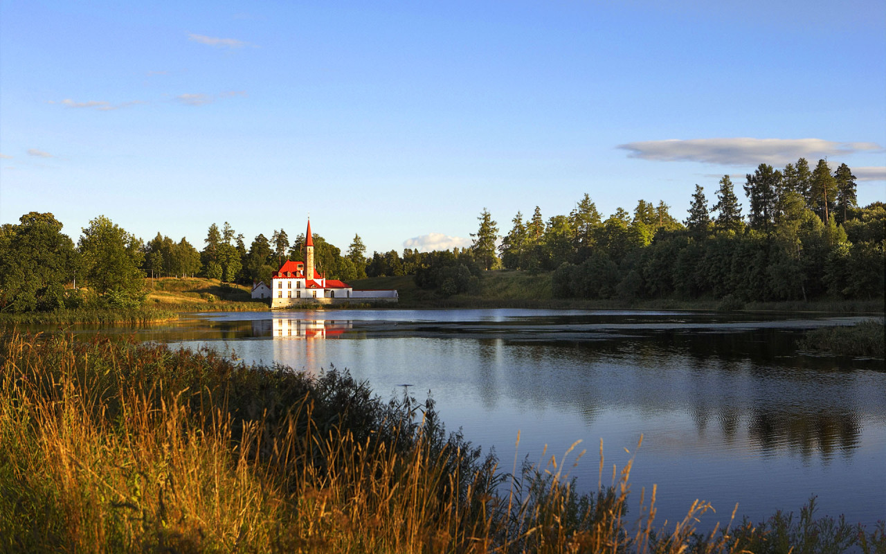 Nature With House