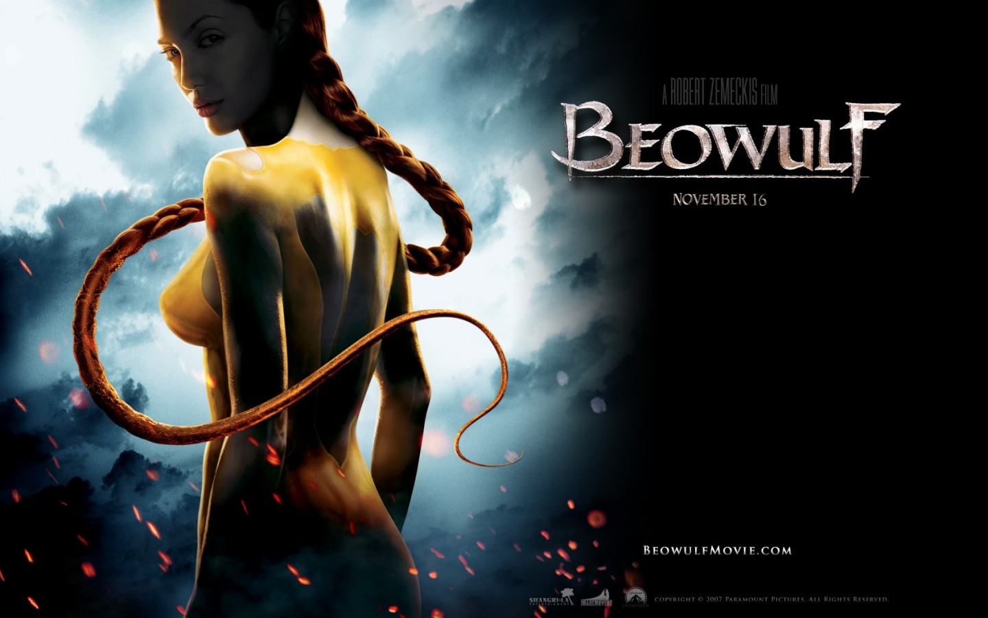 Previous, Movies - Films B - Angelina Jolie in Beowulf wallpaper