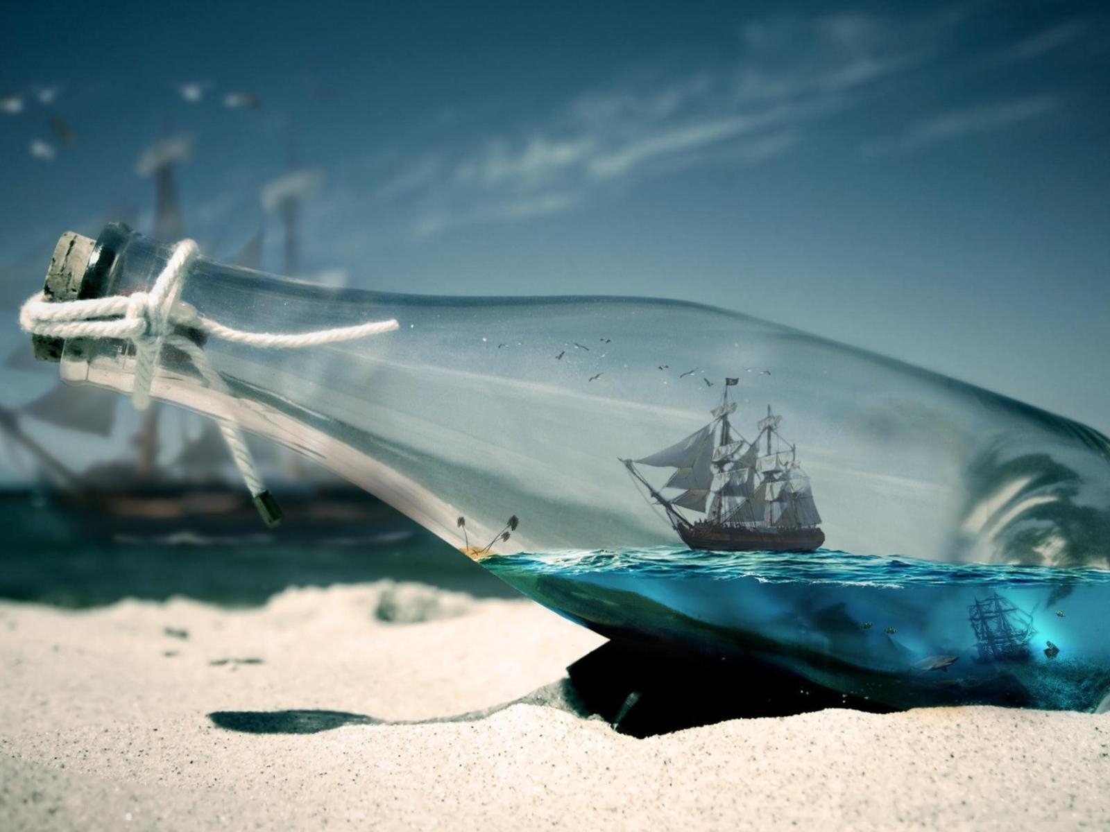 Кораблик в бутылке