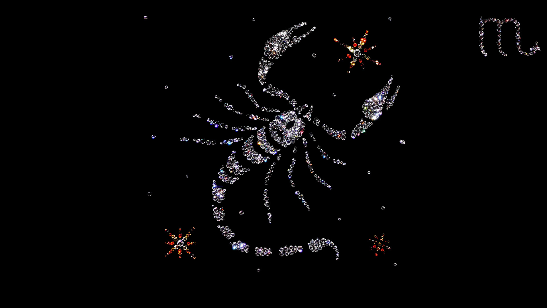 Scorpio from precious stones Desktop wallpapers 1920x1080