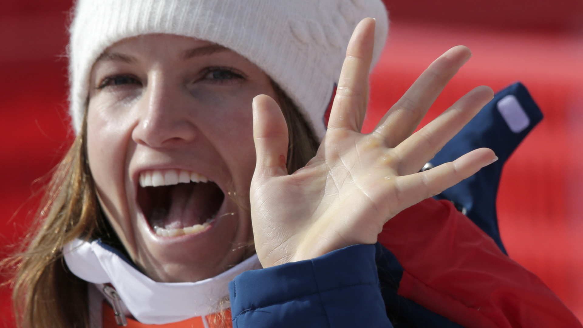 American skier Julia Mancuso, bronze medal winner