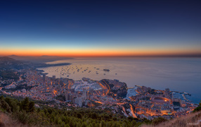 Monaco panorama 2012 - sunset