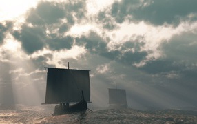 Лодки викингов