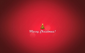 Wish for Christmas, red background
