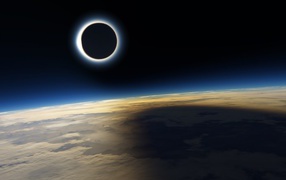 Solar Eclipse from space