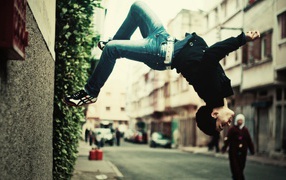 Parkour in the street