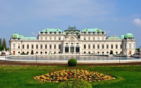 Бельведерский дворец в городе Вена, Австрия