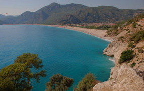 Бескрайний пляж Фетхие, Турция