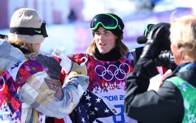 Обладатель серебряной медали норвежский сноубордист Стаале Сандбех на олимпиаде в Сочи
