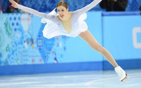 The winner of the bronze medal in the discipline of figure skating Carolina Kostner of Italy