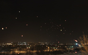 Зимняя ночь в Харькове