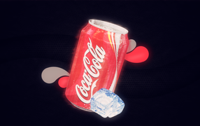Банка холодной Кока-Колы