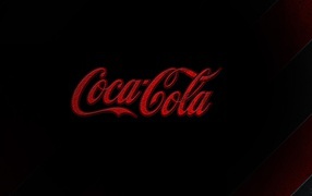 Drink Coca-Cola, black background