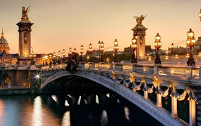 Alexandre III bridge in Paris