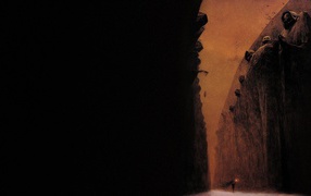 Мрачный мир на картине Здзислава Бексиньского