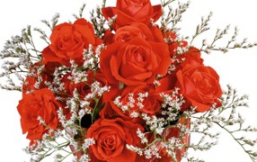 Дизайнерский букет роз на 8 марта