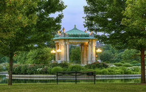 Beautiful summerhouse in the city park