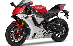 Motorcycle Yamaha YZF-R1 on a white background