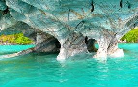 Мраморные пещеры Las Cavernas de Marmol, Чили 