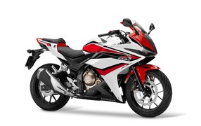 Motorcycle Honda CBR500R on white background