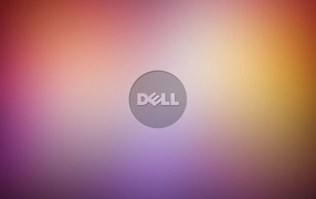 Dell icon on a purple background