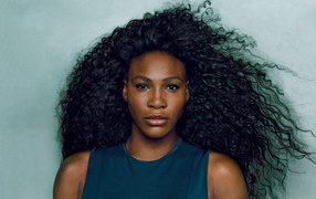 Tennis player Serena Williams with beautiful black hair