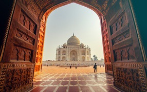 Красивый храм Тадж Махал. Индия