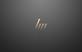 Hp icon on gray background