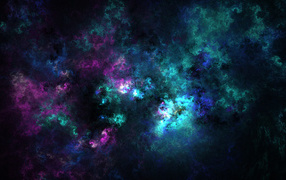 Multicolored abstract cosmos