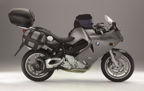Gray motorcycle BMW F 800 ST side view