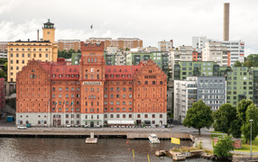 Красивый дом в городе Стокгольм, Швеция