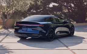 Rear view of the 2023 Lucid Air Sapphire