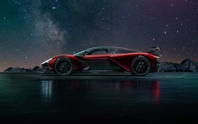 Zenvo Aurora Agil sports car against the night sky