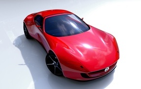 Красный автомобиль Mazda Iconic SP