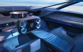 Салон нового автомобиля Peugeot Inception Concept 2023